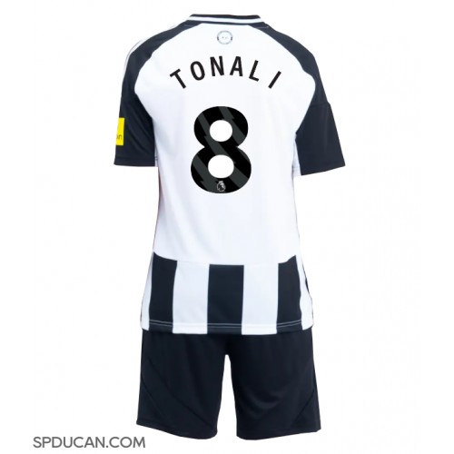 Dječji Nogometni Dres Newcastle United Sandro Tonali #8 Domaci 2024-25 Kratak Rukav (+ Kratke hlače)